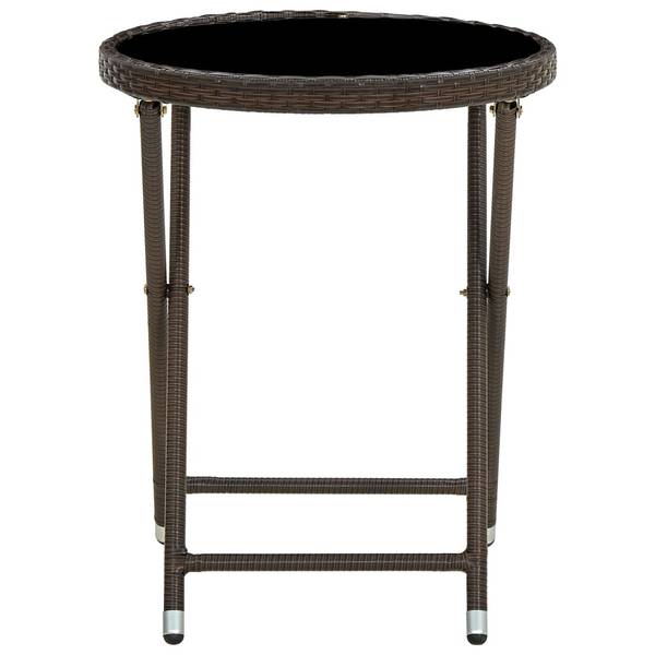 Beistelltisch 3005010-2 Braun - Klarglas - Polyethylen - 60 x 75 x 60 cm