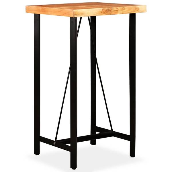 Bar-Set 275128 (3-teilig) Braun - Akazie - Stahl - 60 x 107 x 60 cm