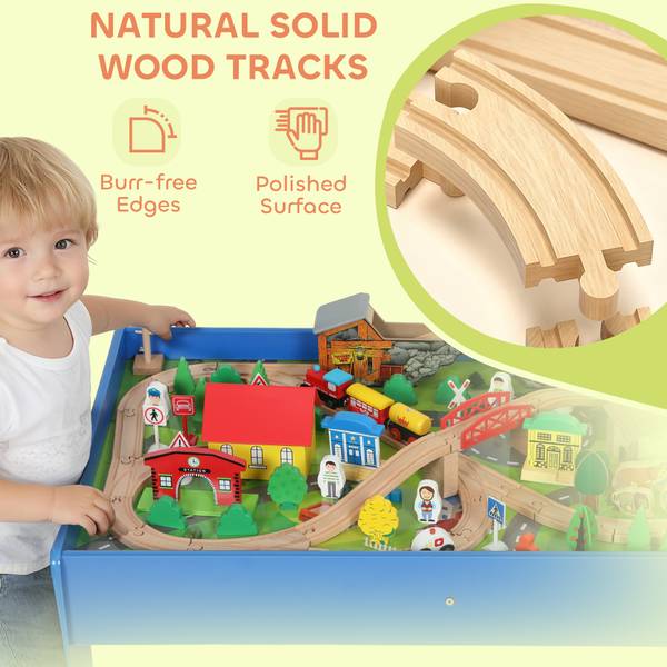 Spieltisch 3A0-018V00BU Blau - Holzwerkstoff - 61 x 40 x 98 cm