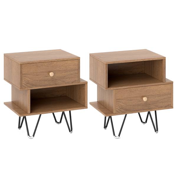 Nachttische TG32163(2er-Set) Braun