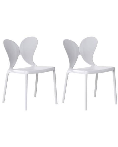 Set van 2 tuinstoelen LARISSA grijs - lichtgrijs