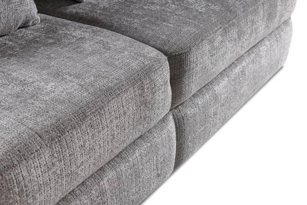 Sofa RAMARO Grau - Holzwerkstoff - 214 x 93 x 118 cm