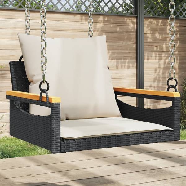 Schommelbank 3033883-3 zwart - staal - 63 x 40 x 62 cm