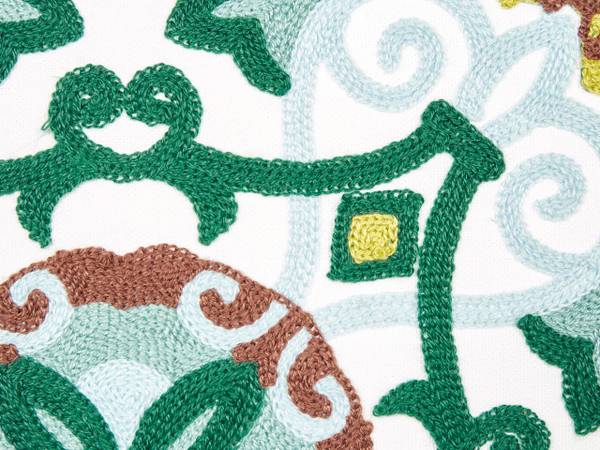 Sierkussen ELANITE 2-delig groen - natuurvezel - 45 x 7 x 45 cm