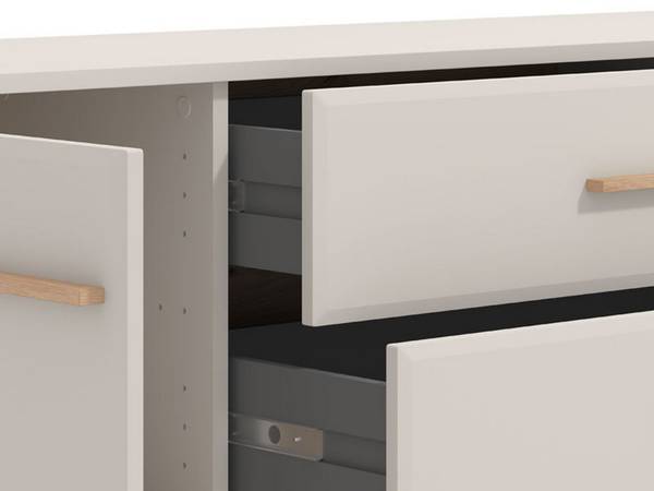 TV-Möbel Gosaldo Beige - Holzwerkstoff - 40 x 53 x 180 cm