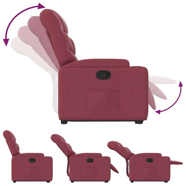 Relaxsessel mit Aufstehhilfe 3032386-1 Rot - Rotbraun