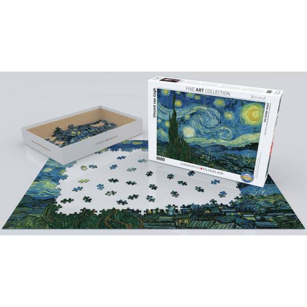 Puzzle Sternennacht von Vincent van Gogh Papier - 26 x 6 x 36 cm