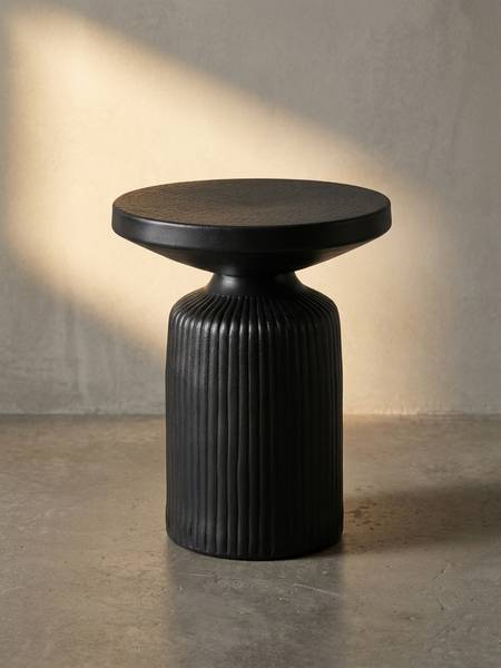 Beistelltisch SALSO Schwarz - Aluminium - 40 x 50 x 40 cm