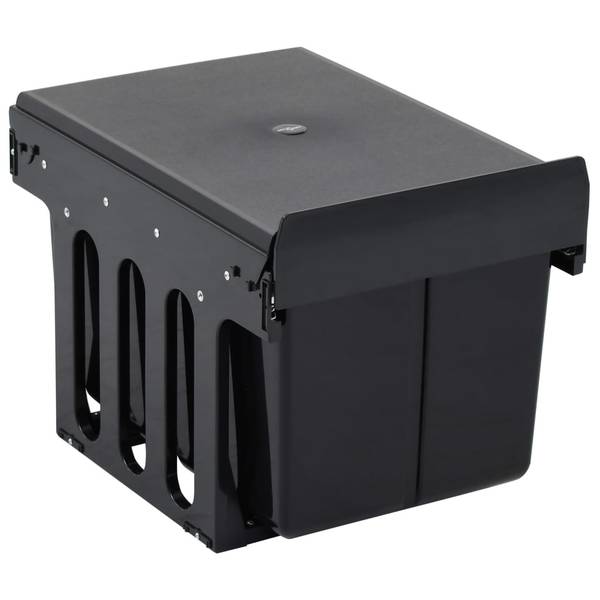 Mülleimer 51179 Schwarz - Polyethylen - 34 x 35 x 48 cm