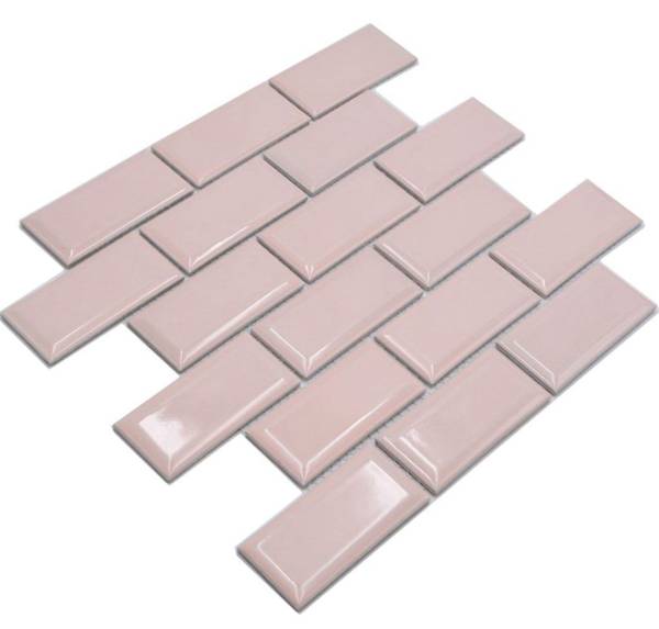 Mosaikfliesen 24-11T Pink - Keramik - 30 x 30 x 30 cm