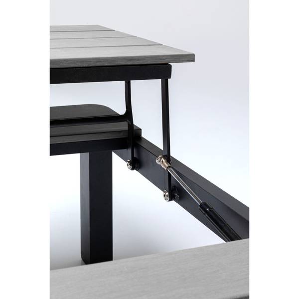 Table basse de jardin Holiday Gris - Métal - 71 x 33 x 90 cm