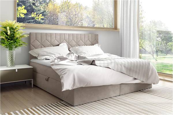 Boxspringbett BRUGES H3 Beige