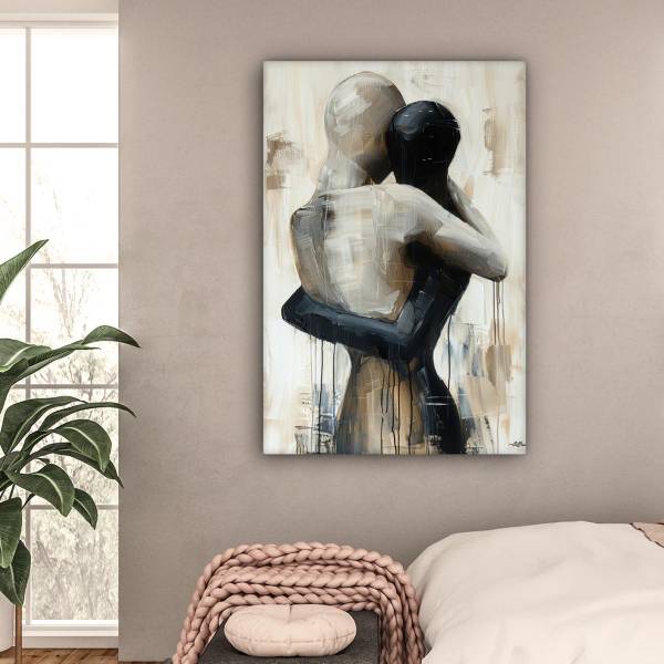 TABLEAU SUR TOILE Amour 80 x 120 cm