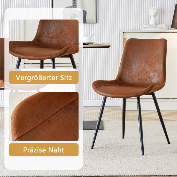 Essgruppen AscendIv Braun - Webstoff - 100 x 76 x 100 cm
