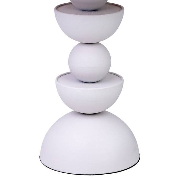 Beistelltisch  Diana Weiß - Metall - 46 x 49 x 46 cm