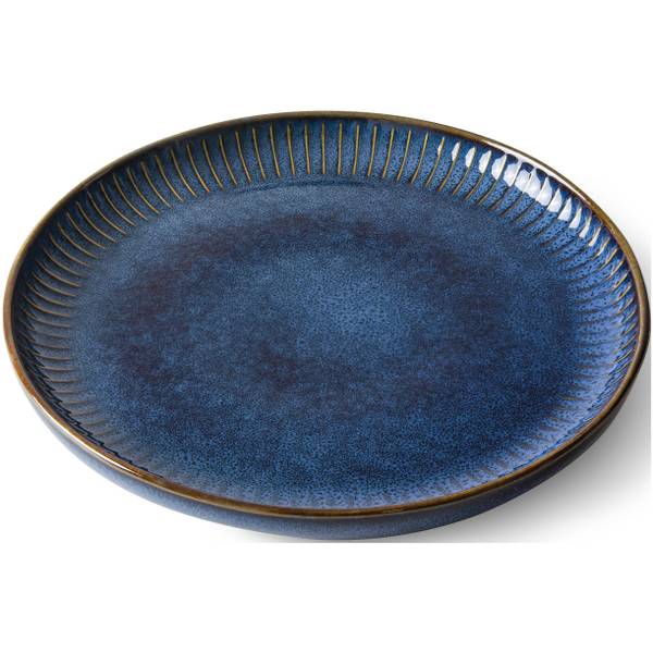 Dessertteller 6-tlg AD STRIPES Blau - Porzellan - 20 x 2 x 20 cm