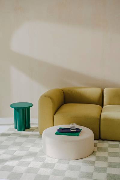 Hocker FOLK Beige - 70 x 25 x 70 cm