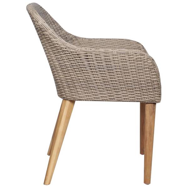 Garten-Essgruppe 3006066 (5-teilig) Braun - Akazie - 70 x 74 x 140 cm