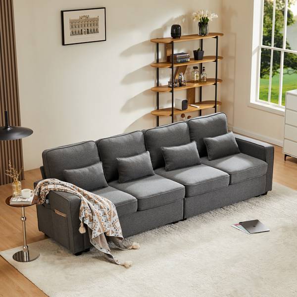 4-Sitzer Sofa Mercury Ⅷ Dunkelgrau