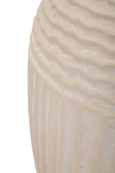 Vase Mist A Beige - Harz - 30 x 39 x 30 cm