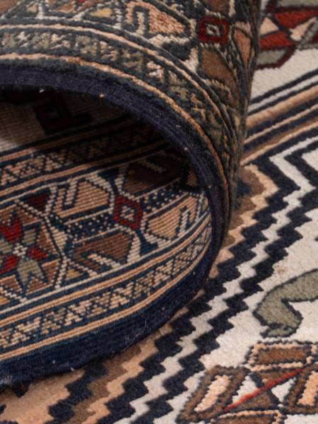 Orientteppich Oriental Beige - Naturfaser - 90 x 1 x 304 cm