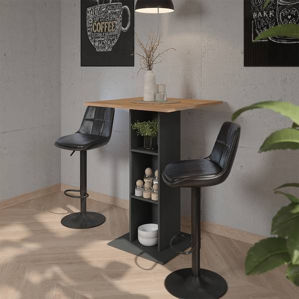 Barhocker 2er Set Sena 59824 2er Set Schwarz