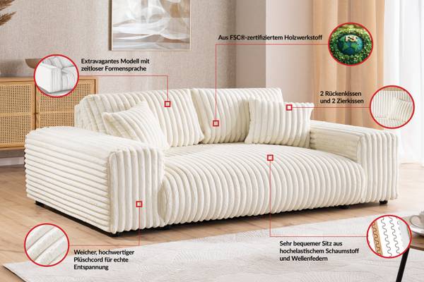 Bankstel Mollis (3-1) beige