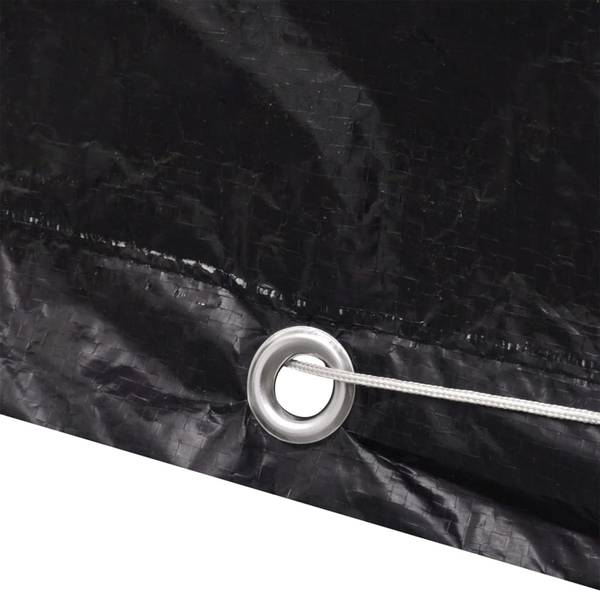 Tuinmeubel Hoes 3028508 zwart - aluminium - polyethyleen - 55 x 182 x 160 cm