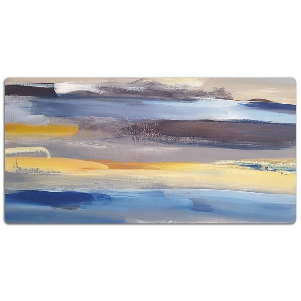 Tischmatte Azzur Braun - Polyester PVC - 90 x 45 x 1 cm