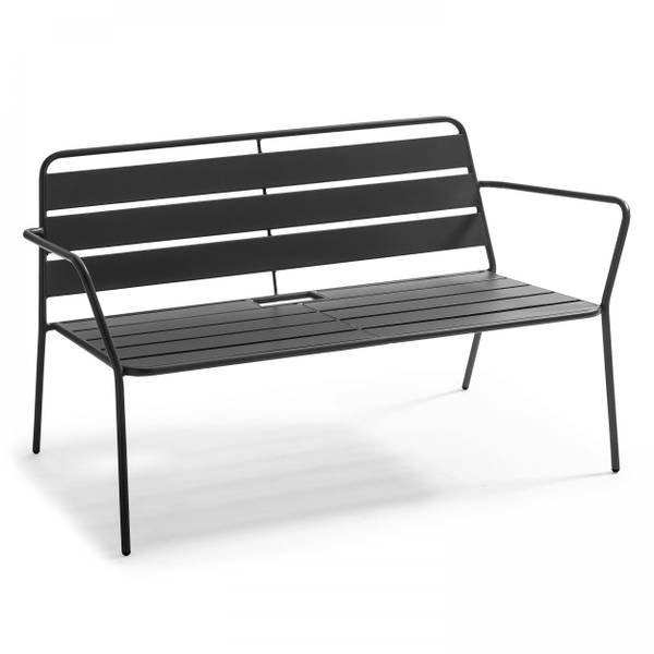 Gartensofa Palavas Dunkelgrau