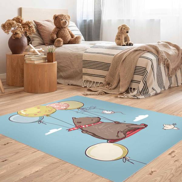 Bär und Maus fliegen 45 x 60 cm