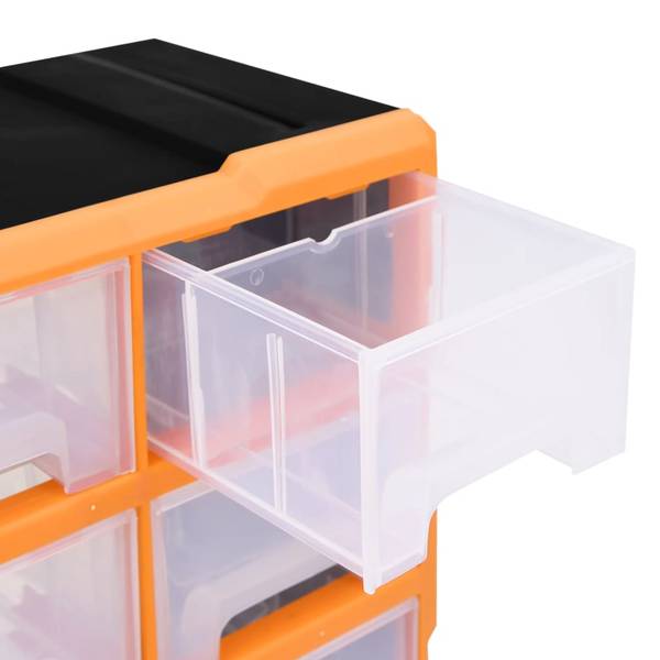 Multi-Schubladen-Organizer 3004089-1 Schwarz - Orange