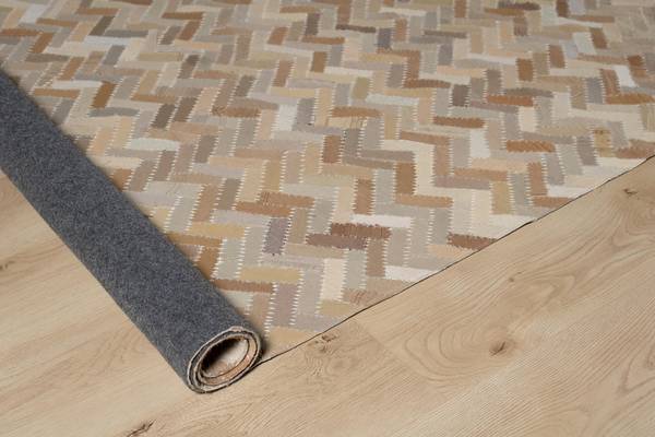 Handgefertigter Teppich Wüstenberge Beige - Textil - 160 x 230 x 1 cm