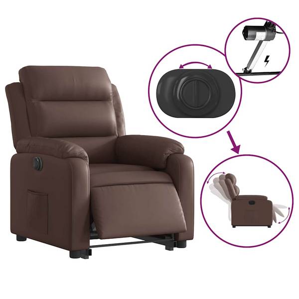 Relaxsessel mit Aufstehhilfe 3032394-3 Braun