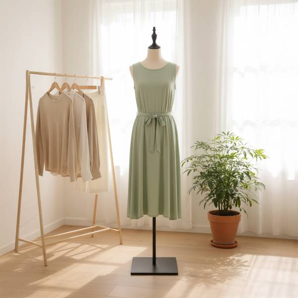 Weibliche Schneiderpuppe 36/38 Schwarz - Weiß - Eisen - 37 x 175 x 23 cm