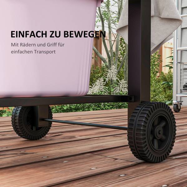 Roker 846-013V00GY zwart - metaal - 65 x 108 x 113 cm