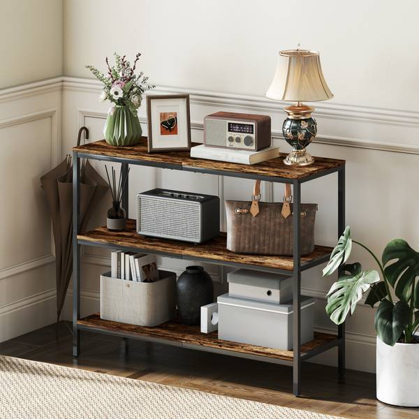 Konsolentisch 837-591V00RB Braun - Holzwerkstoff - 35 x 80 x 101 cm