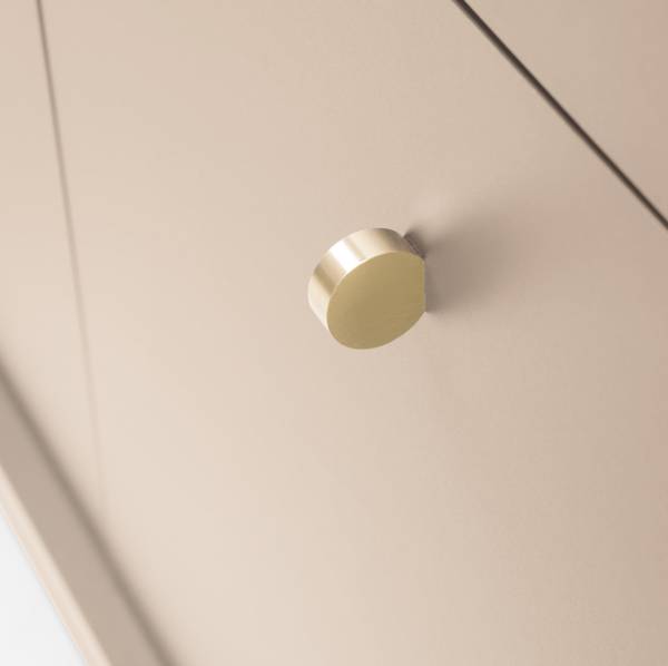 Table de Chevet Firwood Beige - Doré