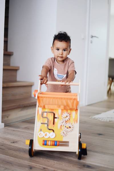 Lauflernwagen Tukan Orange - Holzwerkstoff - 32 x 49 x 35 cm