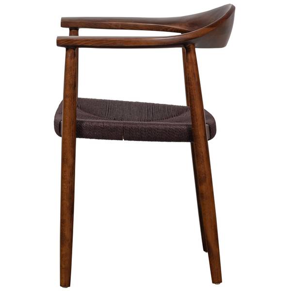Esszimmerstühle Embrace 2er-Set Braun - Flachgewebe - Microfaser - Strukturesche - 64 x 76 x 53 cm