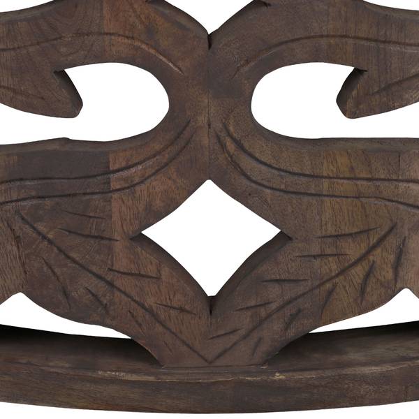 Couchtisch CHENGDU Braun - Samt - Mango - 100 x 45 x 100 cm