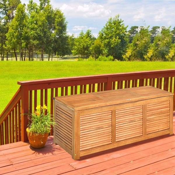 Tuinkist AB92501NL bruin - plaatmateriaal op houtbasis - 45 x 45 x 120 cm