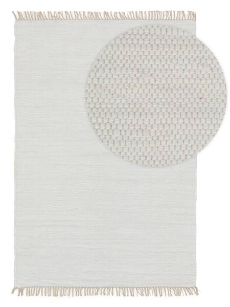 Teppich aus recyceltem Material Tom Weiß - 60 x 100 cm