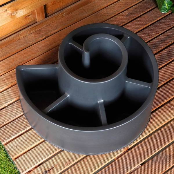 Blumenständer 339498 Schwarz - Kunststoff - 44 x 33 x 53 cm