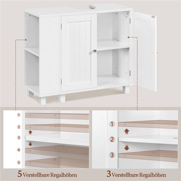 Waschbeckenunterschrank ARK57 Weiß