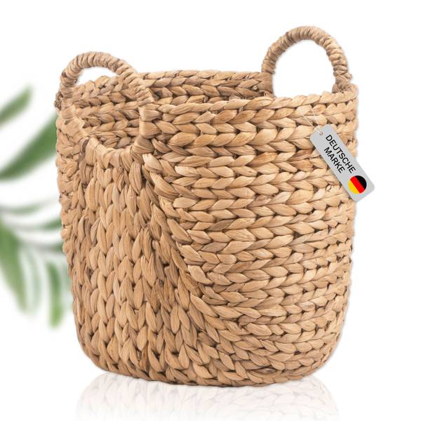 Wäschekorb Sun Beige - Naturfaser - 35 x 35 x 35 cm