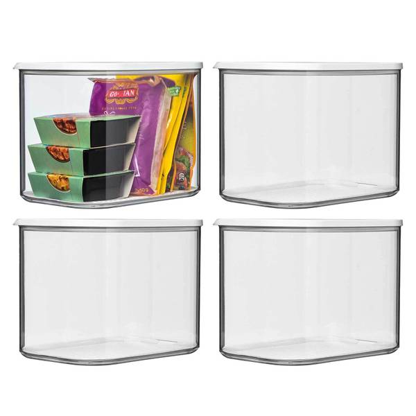 Vorratsdose Modula 4er Set Weiß - Kunststoff - 16 x 17 x 16 cm