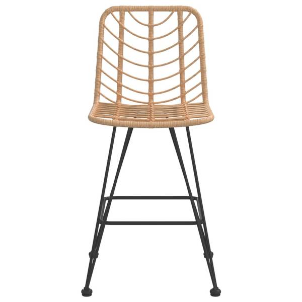 Barhocker 3017480 2er Set Braun - Stahl - Polyethylen - 45 x 103 x 56 cm