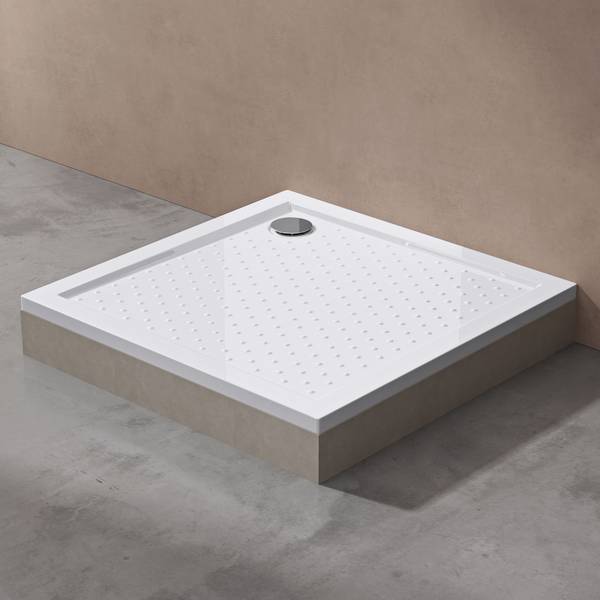 Duschwanne Lucia01AR-W Weiß - 90 x 90 cm