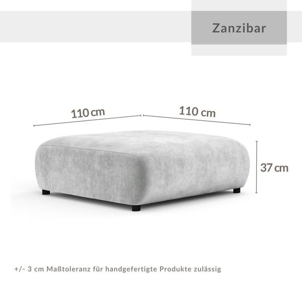 Sitzpuff Zanzibar Hellgrau